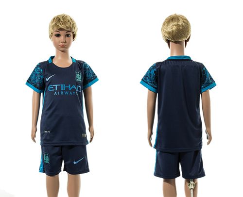 Manchester City Blank Away Kid Soccer Club Jersey