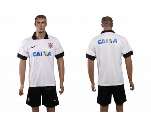 Corinthians Blank White Home Soccer Club Jersey