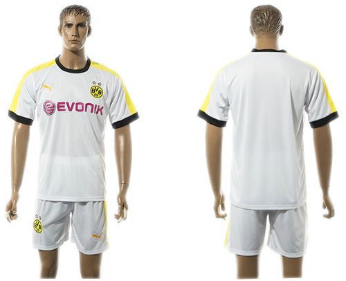 Dortmund Blank White Soccer Club Jersey