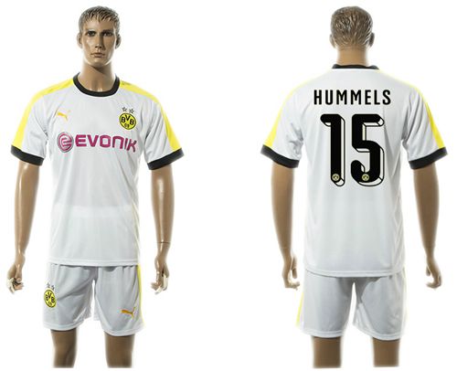 Dortmund #15 Hummels White Soccer Club Jersey