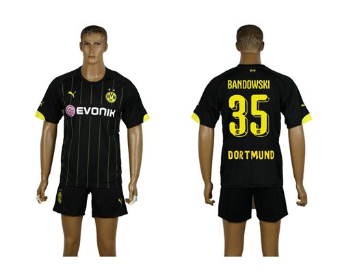 Dortmund #35 Bandowski Away Soccer Club Jersey