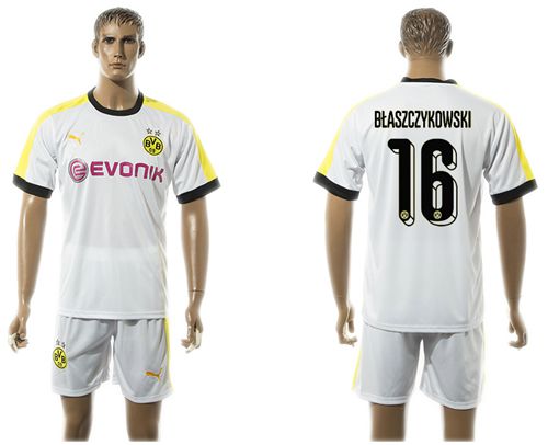 Dortmund #16 Blaszczykowski White Soccer Club Jersey