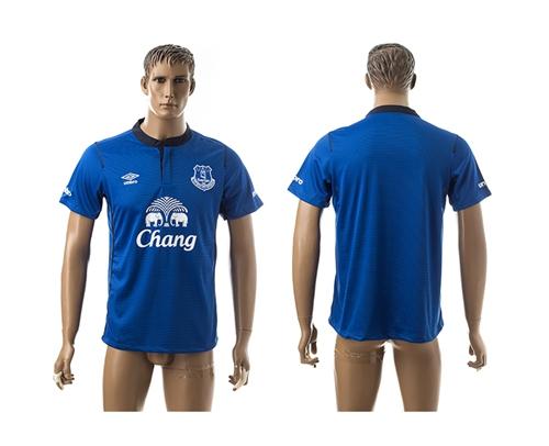 Everton Blank Boue Home Soccer Club Jersey