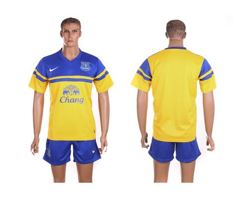 Everton Blank Yellow Soccer Club Jersey