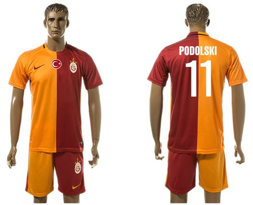 Galatasaray SK #11 Podolski Home Soccer Club Jersey