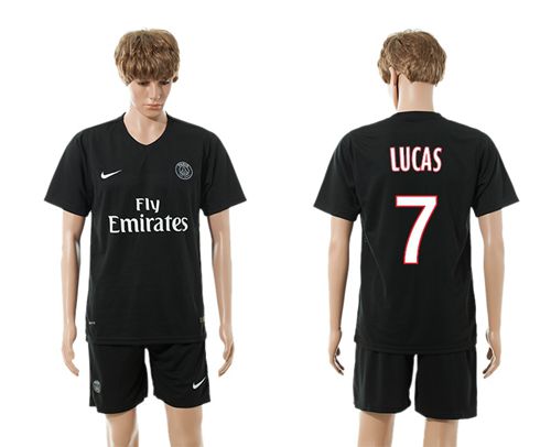 Paris Saint Germain #7 Lucas Black Soccer Club Jersey