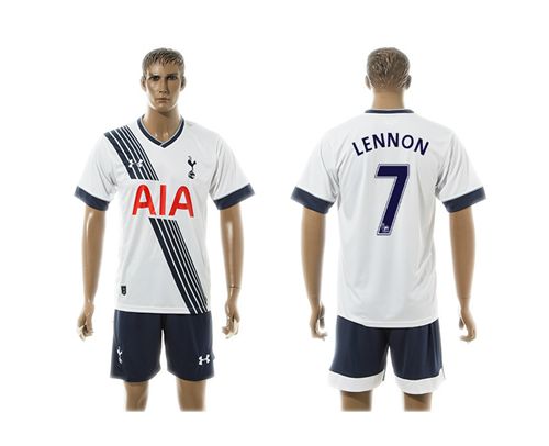 Tottenham Hotspur #7 Lennon White Home Soccer Club Jersey