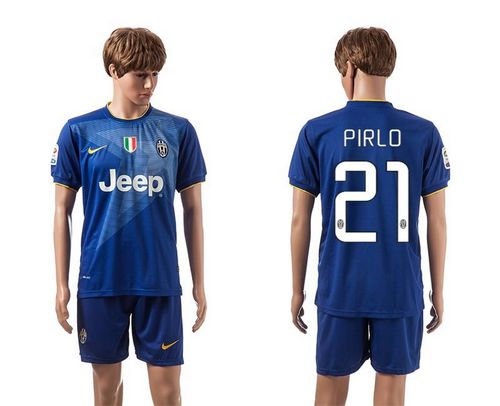 Juventus #21 Pirlo Blue Away Soccer Club Jersey