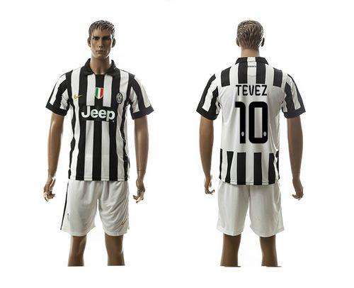 Juventus #10 Tevez Home Soccer Club Jersey