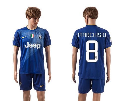 Juventus #8 Marchisio Blue Away Soccer Club Jersey