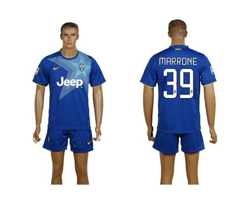 Juventus #39 Marrone Blue Away Soccer Club Jersey