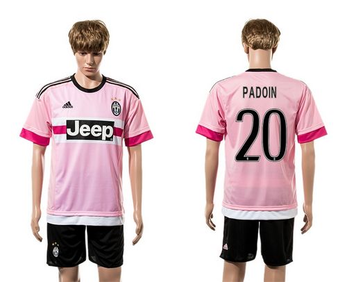 Juventus #20 Padoin Pink Soccer Club Jersey
