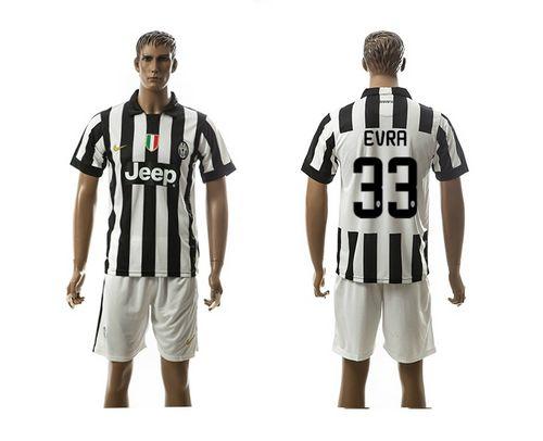 Juventus #33 Evra Home Soccer Club Jersey