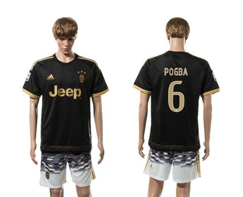 Juventus #6 Pogba SEC Away Soccer Club Jersey