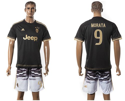 Juventus #9 Morata SEC Away Soccer Club Jersey