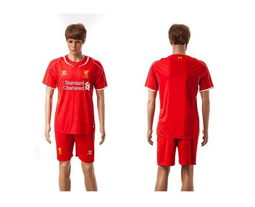 Liverpool Blank Red Home Soccer Club Jersey