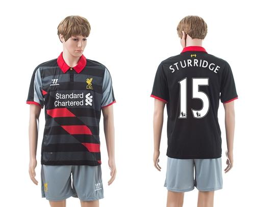 Liverpool #15 Sturridge Black Away Soccer Club Jersey