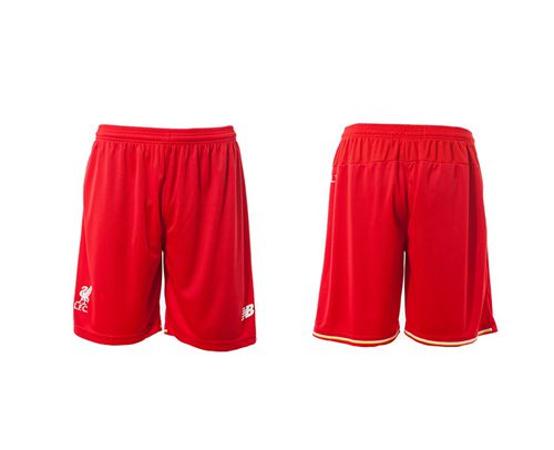 Liverpool Blank Red Home Soccer Shorts