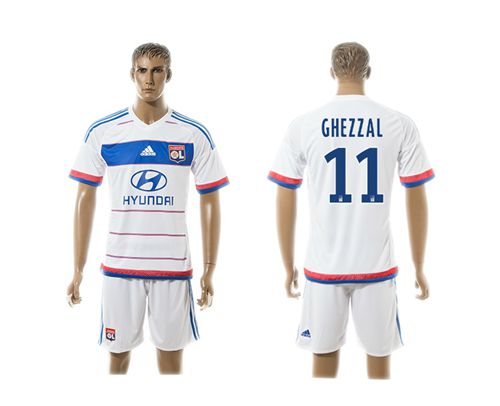 Lyon #11 Ghezzal Home Soccer Club Jersey