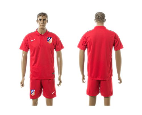 Atletico Madrid Blank Red Training Soccer Club Jersey