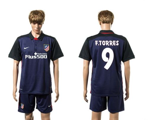 Atletico Madrid #9 F.Torres Away Soccer Club Jersey
