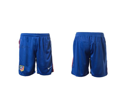 Atletico Madrid Blank Blue Home Soccer Shorts