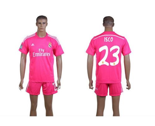 Real Madrid #23 Isco Grey Soccer Club Jersey