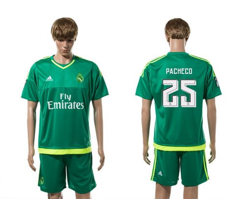 Real Madrid #25 Pacheco Green Soccer Club Jersey