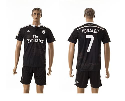 Real Madrid #7 Ronaldo Grey Soccer Club Jersey