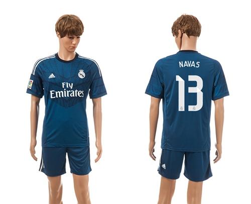 Real Madrid #7 Ronaldo Dark Blue Away Soccer Club Jersey