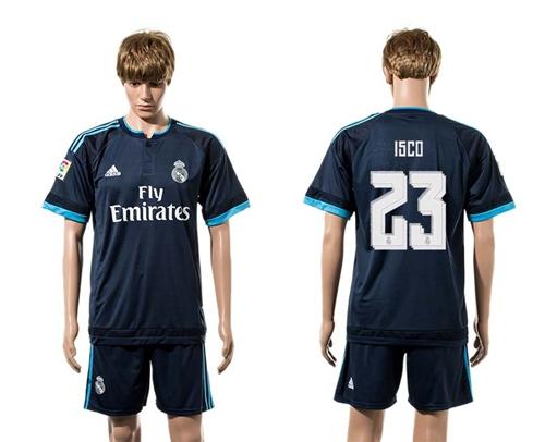 Real Madrid #23 Isco Sec Away Soccer Club Jersey