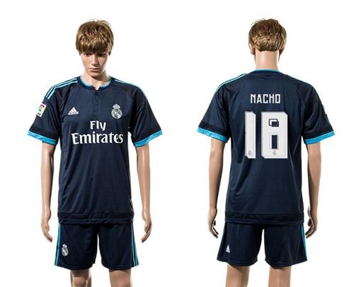 Real Madrid #18 Nacho Sec Away Soccer Club Jersey