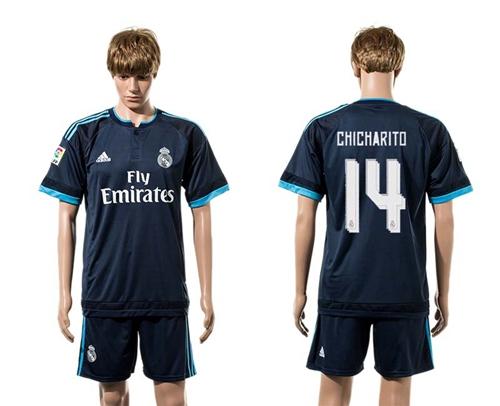 Real Madrid #14 Chicharito Sec Away Soccer Club Jersey