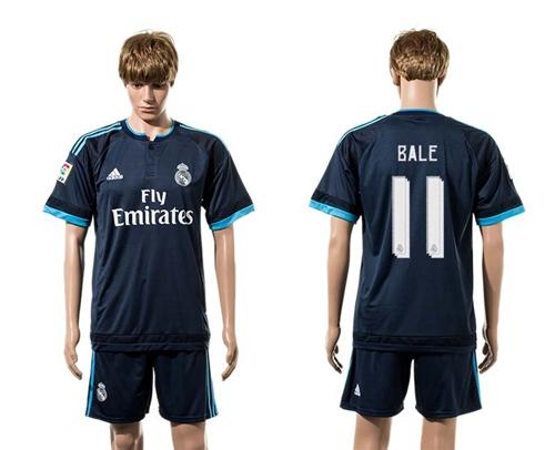 Real Madrid #11 Bale Sec Away Soccer Club Jersey