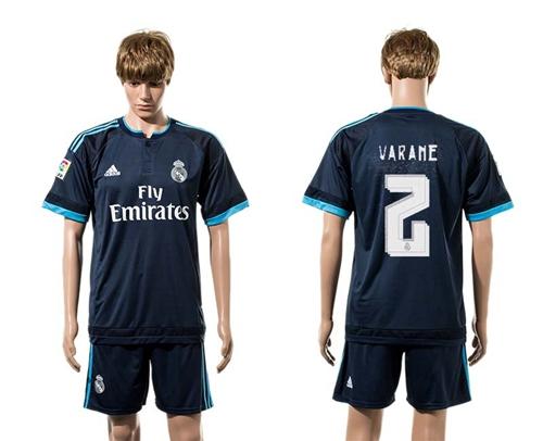 Real Madrid #2 Varane Sec Away Soccer Club Jersey