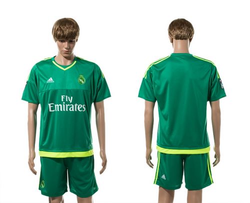 Real Madrid Blank Green Goalkeeper Soccer Club Jersey