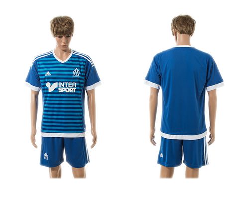 Marseille Blank Blue Soccer Club Jersey