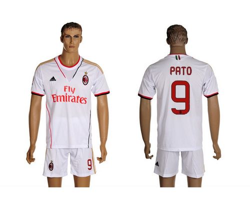 AC Milan #9 Pato Away Soccer Club Jersey