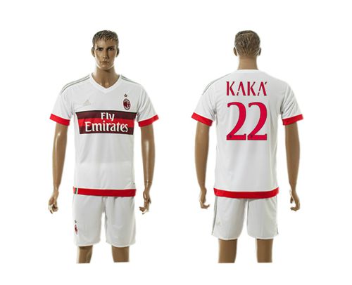 AC Milan #22 Kaka Away Soccer Club Jersey