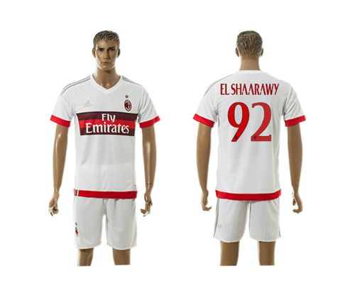 AC Milan #92 El Shaarawy Away Soccer Club Jersey