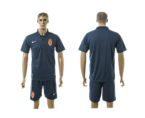 Monaco Blank Blue Training Soccer Club Jersey