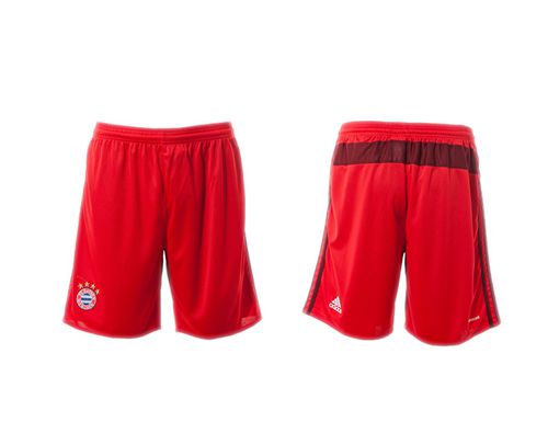 Bayern Munchen Blank Red Home Soccer Shorts