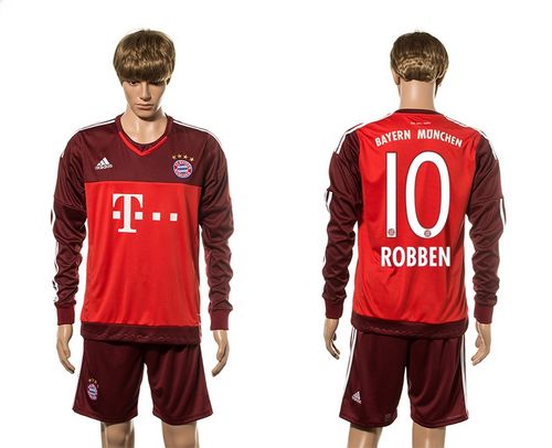 Bayern Munchen #10 Robben Goalkeeper Long Sleeves Soccer Club Jersey