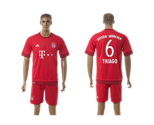 Bayern Munchen #6 Thiago Home Soccer Club Jersey