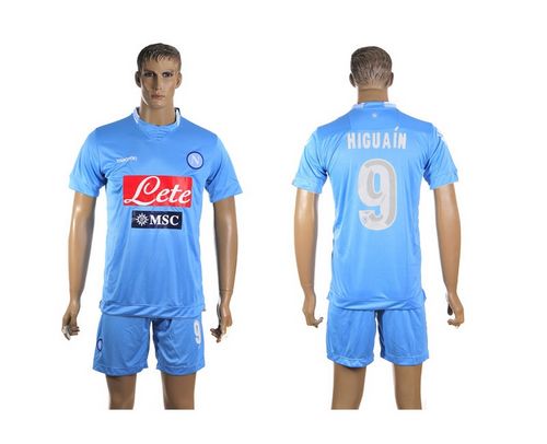Naples #9 Higuain Home Soccer Club Jersey