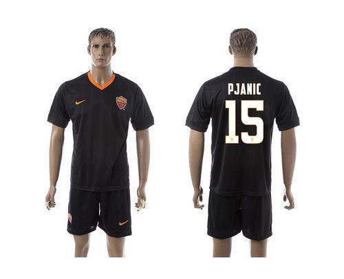 Roma #15 Pjanic Black Away Soccer Club Jersey
