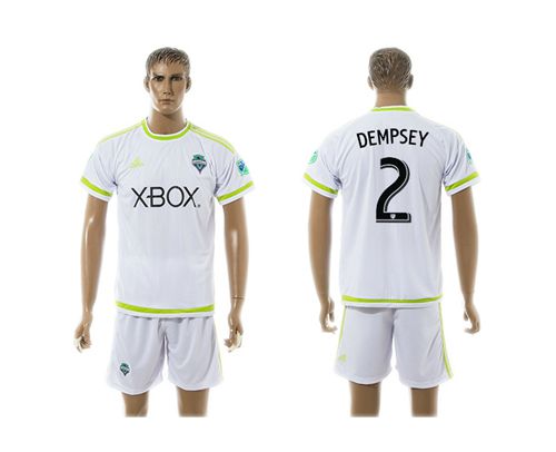 Seattle Sounders #2 Dempsey White Soccer Club Jersey