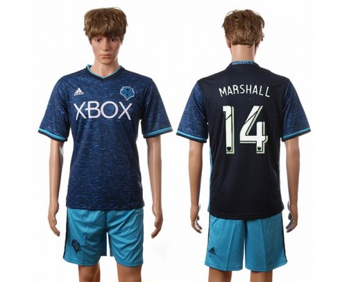 Seattle Sounders #14 Marshall SEC Away Soccer Club Jersey