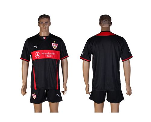 Stuttgart Blank Black Away Soccer Club Jersey