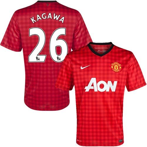Manchester United #26 Shinji Kagawa Home Soccer Club Jersey